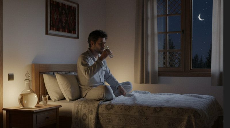 Stok Resim Su İçen Adam