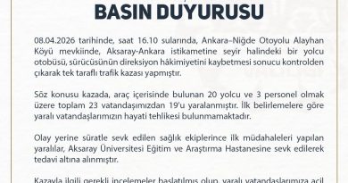Aksaray’da Yolcu Otobüsü Kazası: 19 Yaralı